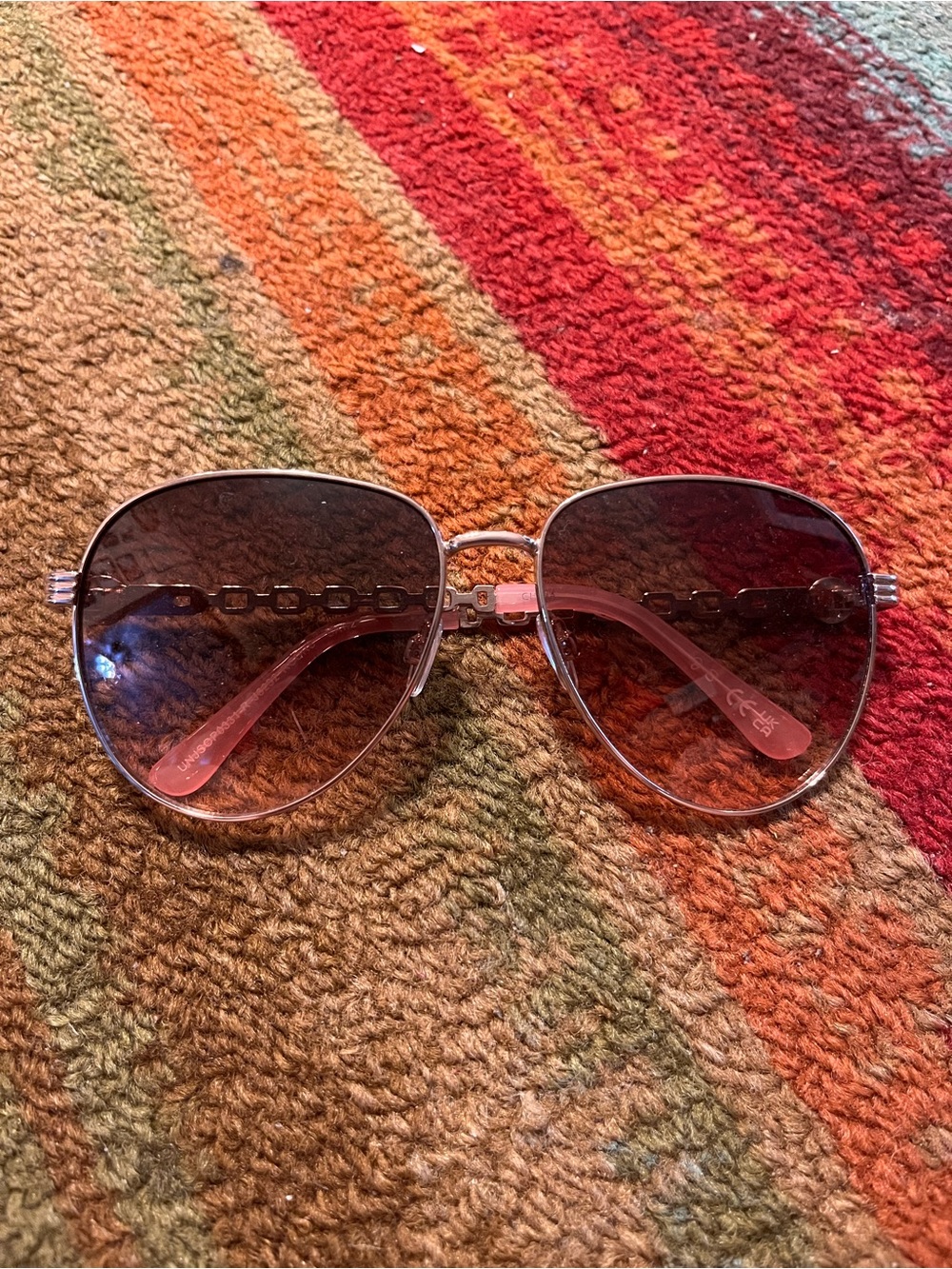 Jessica Simpson Aviator-Style Pink Gradient Women's Sunglasses